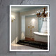 Миниатюра изображения товара Зеркало Пекам Greta 70x80 / greta-70x80d (с подсветкой, сенсором на взмах руки)