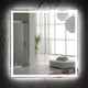 Миниатюра изображения товара Зеркало Пекам Greta 80x80 / greta-80x80dcl (с подсветкой, сенсором на взмах руки и часами)