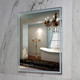 Миниатюра изображения товара Зеркало Пекам Greta 80x90 / greta-80x90dpcl (с подсветкой, сенсором на взмах руки, подогревом и часами)