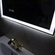 Миниатюра изображения товара Зеркало Пекам Greta 80x120 / greta-80x120dcl (с подсветкой, сенсором на взмах руки и часами)
