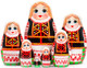 Миниатюра изображения товара Матрешка сувенирная Брестская Фабрика Сувениров Калинковичская в белорусской народной одежде / 7203