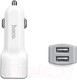 Миниатюра изображения товара Зарядное устройство автомобильное Hoco Z23 (белый)