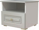 Миниатюра изображения товара Прикроватная тумба Bravo Мебель Олимп Лак 1ящ (холодный серый/фисташковый)