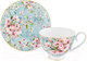 Миниатюра изображения товара Набор для чая/кофе Elan Gallery Яблоневый цвет на голубом / 420441