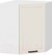 Миниатюра изображения товара Шкаф навесной для кухни ТриЯ Лорас 1В6У (белый/холст брюле)