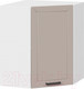 Миниатюра изображения товара Шкаф навесной для кухни ТриЯ Лорас 1В6У (белый/холст латте)
