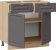 Миниатюра изображения товара Шкаф-стол кухонный ТриЯ Лина 1Н8Я1 (дуб крафт золотой/графит)