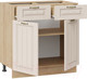 Миниатюра изображения товара Шкаф-стол кухонный ТриЯ Лина 1Н8Я1 (дуб крафт золотой/кремовый)