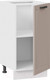 Миниатюра изображения товара Шкаф-стол кухонный ТриЯ Лорас 1Н4 (белый/холст латте)