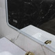 Миниатюра изображения товара Зеркало Пекам Marta 1 80x80 / marta1-80x80dcl (с подсветкой, сенсором на взмах руки и часами)