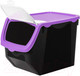 Миниатюра изображения товара Емкость для хранения El Casa 640136 (черный/фиолетовый)