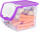 Миниатюра изображения товара Емкость для хранения El Casa 640184 (прозрачный/фиолетовый)