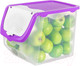 Миниатюра изображения товара Емкость для хранения El Casa 640184 (прозрачный/фиолетовый)