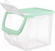 Миниатюра изображения товара Емкость для хранения El Casa 640185 (прозрачный/фисташковый)
