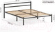 Миниатюра изображения товара Двуспальная кровать Домаклево Лофт 160x200 (черный)