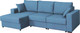 Миниатюра изображения товара Диван угловой Мебельград Неаполь-2 Стандарт левый (аура голубой)