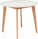 Миниатюра изображения товара Обеденный стол Tetchair Bosco D90 (белый/натуральный бук)