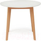 Миниатюра изображения товара Обеденный стол Tetchair Bosco D90 (белый/натуральный бук)