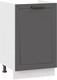 Миниатюра изображения товара Шкаф под мойку ТриЯ Лорас 1Н5М (белый/холст вулкан)