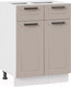Миниатюра изображения товара Шкаф-стол кухонный ТриЯ Лорас 1Н6Я1 (белый/холст латте)