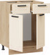 Миниатюра изображения товара Шкаф-стол кухонный ТриЯ Лорас 1Н6Я1 (дуб крафт золотой/холст брюле)
