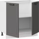 Миниатюра изображения товара Шкаф-стол кухонный ТриЯ Лорас 1Н8 (белый/холст вулкан)