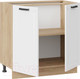 Миниатюра изображения товара Шкаф-стол кухонный ТриЯ Лорас 1Н8 (дуб крафт золотой/холст белый)