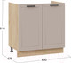 Миниатюра изображения товара Шкаф под мойку ТриЯ Лорас 1Н8М (дуб крафт золотой/холст латте)