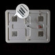 Миниатюра изображения товара Зеркало Пекам Marta 1 120x80 / marta1-120x80dpcl (с подсветкой, сенсором на взмах руки, подогревом и часами)