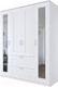 Миниатюра изображения товара Шкаф Mio Tesoro Сириус 4-х створчатый 2 ящика с 2-мя зеркалами 2.02.01.092.1 (белый)