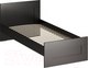 Миниатюра изображения товара Односпальная кровать Mio Tesoro Сириус 80x200 2.02.04.160.5 (дуб венге)