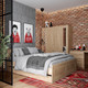 Миниатюра изображения товара Полуторная кровать Mio Tesoro Сириус 140x200 2.02.04.190.3 (сонома)