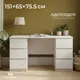 Миниатюра изображения товара Письменный стол Mio Tesoro Кастор 6 ящиков 151x65 2.03.06.040.1 (белый)