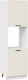 Миниатюра изображения товара Шкаф-пенал кухонный ТриЯ Лорас 1П6 (белый/холст брюле)