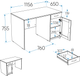 Миниатюра изображения товара Письменный стол Mio Tesoro Кастор 116x65 2.03.06.030.3 (дуб сонома)