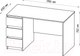 Миниатюра изображения товара Письменный стол Mio Tesoro Кастор 3 ящика 116x65 2.03.06.090.4 (серый)