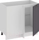 Миниатюра изображения товара Шкаф под мойку ТриЯ Лина 1Н9У (белый/графит)