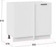 Миниатюра изображения товара Шкаф под мойку ТриЯ Лорас 1Н9У (белый/холст белый)