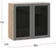Миниатюра изображения товара Шкаф навесной для кухни ТриЯ Габриэлла 1В8С (дуб крафт золотой/титан)