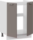 Миниатюра изображения товара Шкаф под мойку ТриЯ Габриэлла 1Н6М (белый/муссон)