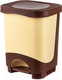 Миниатюра изображения товара Контейнер для мусора El Casa Бинго / 640326 (18л, бежево-коричневый)
