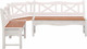 Миниатюра изображения товара Скамья Dipriz Vanda 151x241 / Д.9122.01 (белый воск/черри)