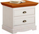 Миниатюра изображения товара Прикроватная тумба Dipriz Claudia 2ящ Д.1400.1 (белый воск/медовый)