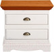 Миниатюра изображения товара Прикроватная тумба Dipriz Claudia 2ящ Д.1400.1 (белый воск/медовый)