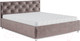 Миниатюра изображения товара Полуторная кровать Mebel-Ars Классик 140 (бархат серо-шоколадный/Star Velvet 60 Coffee)