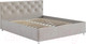 Миниатюра изображения товара Двуспальная кровать Mebel-Ars Классик 160 (бархат бежевый/Star Velvet 6 Beige)