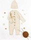 Миниатюра изображения товара Комбинезон для малышей Amarobaby Pure Love Tot / AB-OD22-PLT5/33-74 (молочный, р. 74)