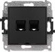 Миниатюра изображения товара Розетка Karlik Schuko 12MGK-2 (черный)