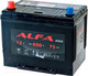 Миниатюра изображения товара Автомобильный аккумулятор ALFA battery Asia JL 650A (75 А/ч)