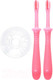 Миниатюра изображения товара Набор зубных щеток Pigeon Training Toothbrush Set Step 4 18+ / 1021095 (2шт, розовый)